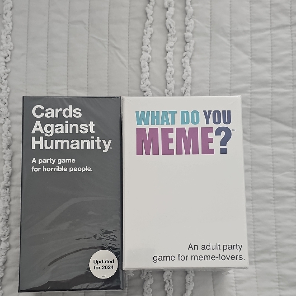 Cards Against Humanity And What Do You Meme Games